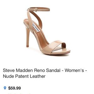 Steve Madden Reno nude stiletto heels size 6.5